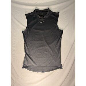 NIKE FIT DRY Grey Sleeveless Muscle Tee Shirt LARGE